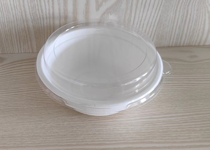 Bols ronds pulpe de canne bagasse 350ml avec couvercle – Image 2