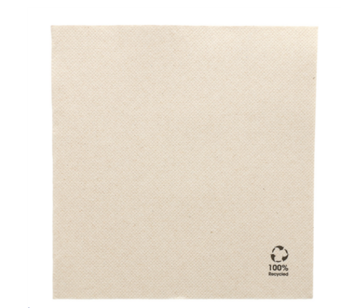 Serviettes de table 'double point' 33*33cm - Ouate recyclée