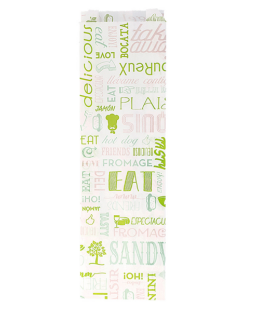 Pochette PANINI /Sandwich ingraissable 9+4x30cm (500pcs)