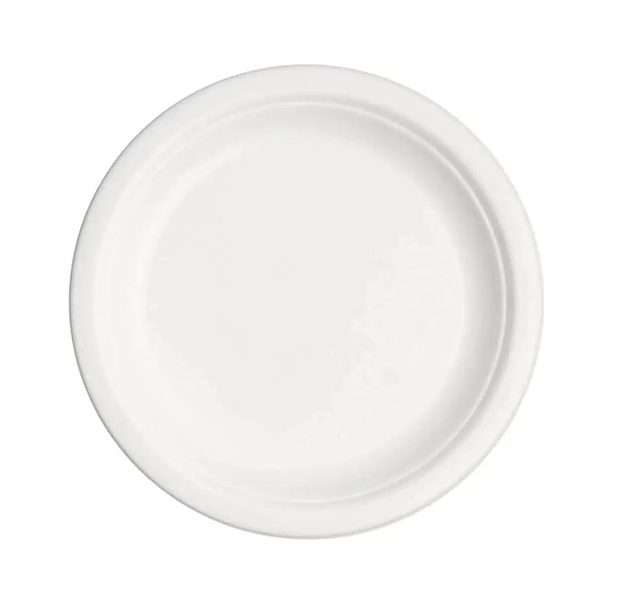 Assiettes rond en pulpe de canne bagasse ø17.5cm
