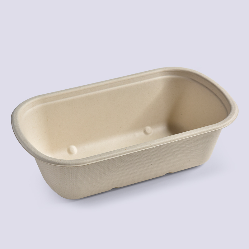 Barquettes pulpe de canne 1200ml avec couvercle PET ou bagasse – Image 2