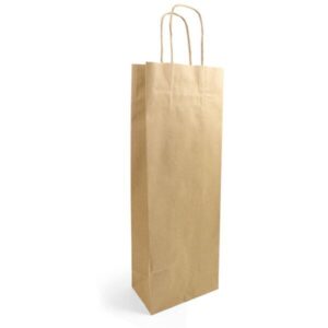 Sac kraft brun pour bouteilles avec poignées  (250pcs)