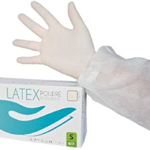 Gants Latex blanc-poudré (100 pcs)
