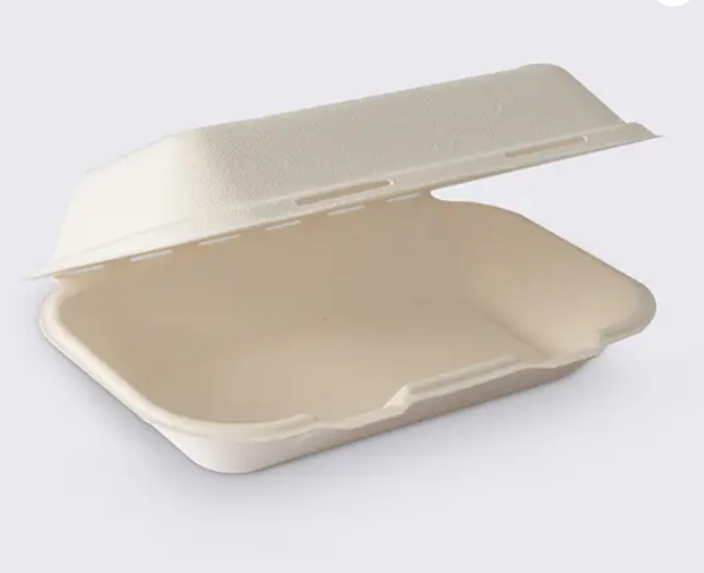 Barquettes charnières en pulpe 800ml pour sandwich kebab ou snacking – Image 2