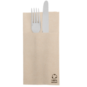 Serviettes kangourou 'double point' ouate recyclée 39*40cm